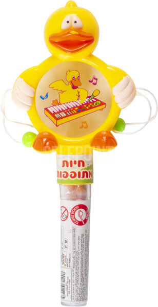 סוכריה עם צעצוע תוף חיות