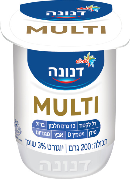 דנונה ביו מולטי 200 גר` - מידע תזונתי