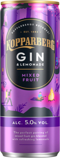 קופרברג קוקטייל גין ומיקס פירות 250 מל