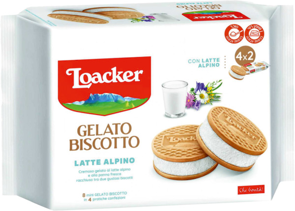 גלידה לואקר לבן סנדו