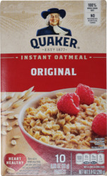 Instant Oatmeal Original Packets 10 Ct