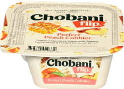 Perfect Peach Cobbler Flavored Yogurt