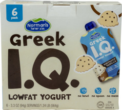 Greek IQ Low Fat Vanilla Yogurt 6 pk