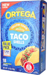 Yellow Corn Taco Shells 18 ct