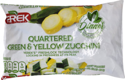 Green & Yellow  Quartered Zucchini