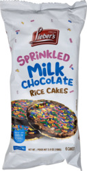 Sprinkled Milk Chocolate Rice Cakes