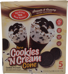 Parve Cookies 'N Cream Cone 5 pk