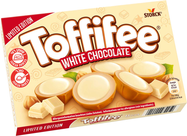 טופיפי שוקולד לבן 125 גרם