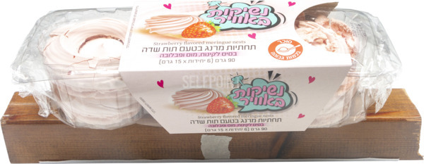 תחתיות מרנג בטעם תות שדה בסיס לקינוח, מוס ופבלובה