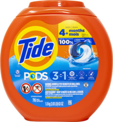 3 in 1 Detergent Pods 76 ct