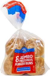 Jumbo Mezonones Burger Buns