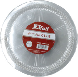 Alm:Lids Plastic 9" 10Ct