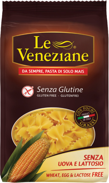 פארפלה פסטה תירס ללא גלוטן 250 גרם LE VENEZIANE