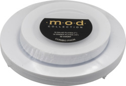 Round White Combo Plates 7.5''/10''  32 ct