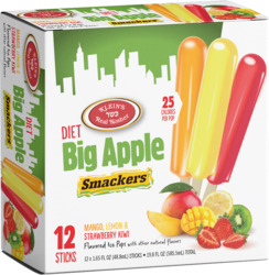 Diet Big Apple Smackers Ices 12 ct