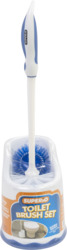 White Toilet Brush Set