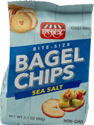 Bite-Size Sea Salt Bagel Chips