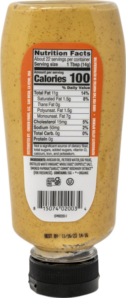 Chipotle Mayo Made with Avocado Oil 2