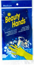 Latex Rubber Medium Size Hand Gloves 1 pk
