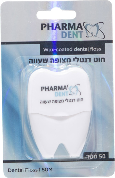 PHARAM DENT חוט דנטלי מצופה שעווה 50 מטר
