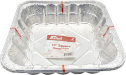 10" Square Pan Deep 2 ct