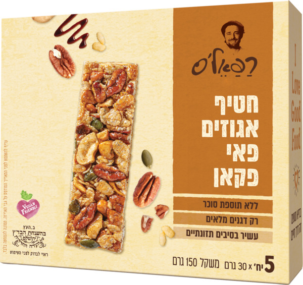 חטיף אגוזים רפאלס פאי פקאן 150 גר - מידע תזונתי
