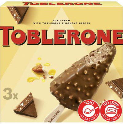 טובלרון גלידה מקל שלישיה 195 גרם