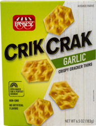 Crik Crak Garlic Crispy Cracker Thins
