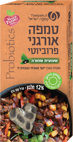 טמפה משעועית שחורה אורגני 300 גרם