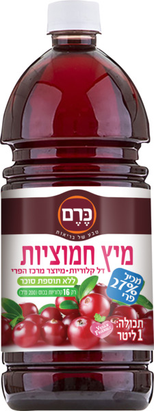 מיץ חמוציות 1 ליטר ללא תוספת סוכר