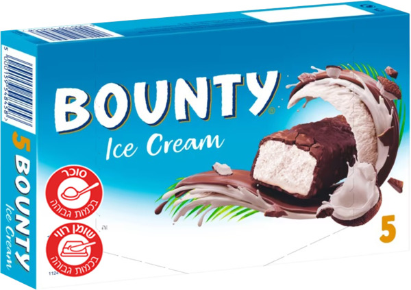 באונטי גלידה חמישיה 195.5 גרם