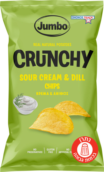 גמבו- ציפס קראנצי שמנת שמיר לל"ג 90 גרם