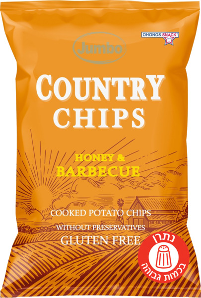 גמבו- ציפס קאנטרי דבש ברביקי לל"ג 150ג