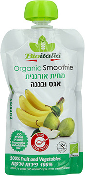 מחית אגס ובננה אורגנ