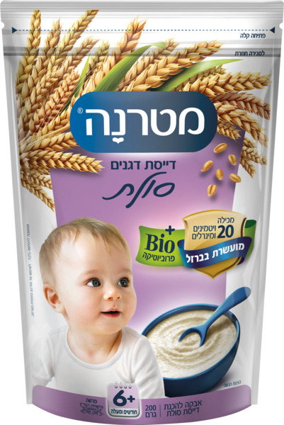 דייסת סולת מטרנה (200 גרם) - מידע תזונתי