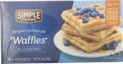 Homestyle Belgian Waffles Blueberry 6 ct