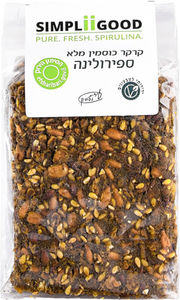קרקר כוסמין מלא ספירולינה