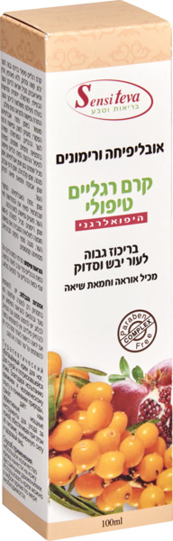 קרם רגליים טיפולי אובליפיחה ורימונים