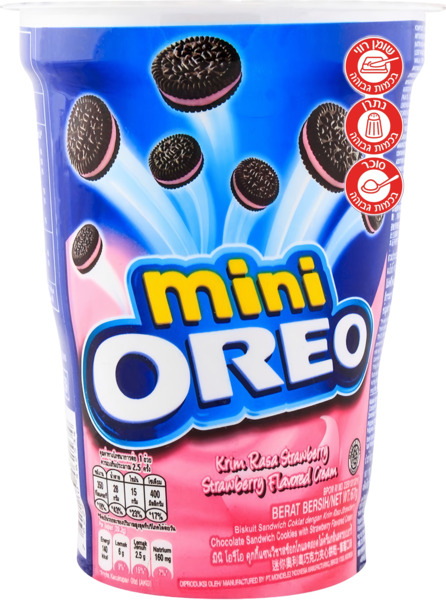 מיני אוראו עם קרם בטעם תות