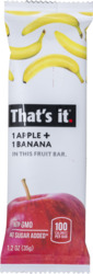 1 Apple + 1 Banana Fruit Bar