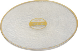 Hammered Clear 13" Chargers 4 ct