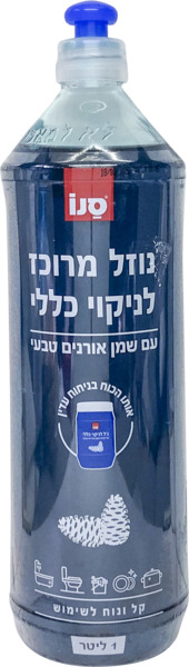 סנו - נוזל מרוכז לניקוי כללי עם שמן אורנים טבעי 1 ליטר
