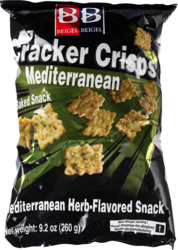 Mediterranean Cracker Crisps Baked Snacks
