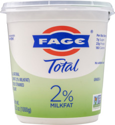 Total 2% Milk Fat Greek Strained Yogurt