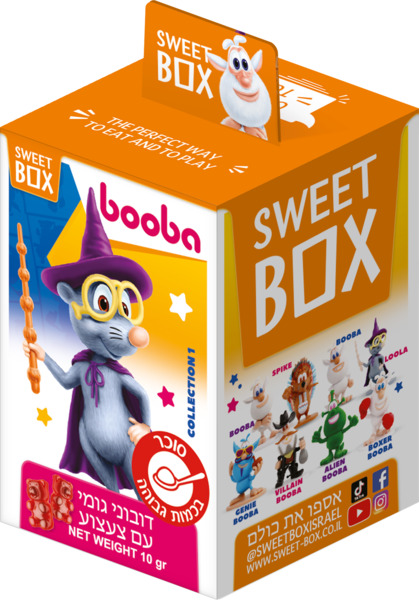 צעצוע בובה 1 עם ממתק סוויט בוקס 10 גר