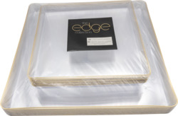 Clear Combo Plates 20 ct