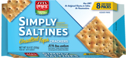Unsalted Tops Crackers 8 pks