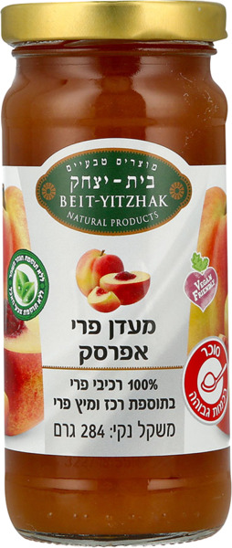 מעדן אפרסק 100% רכיבי פרי ללא תוספת סוכר