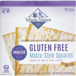 Unsalted Matzo-Style Squares Gluten Free