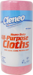 Cleneo A/P Cloths Yellow40ct